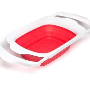 Core Home Collapsible Strainer Plastic Silicone Sink Size Adjustable Wash Fruits